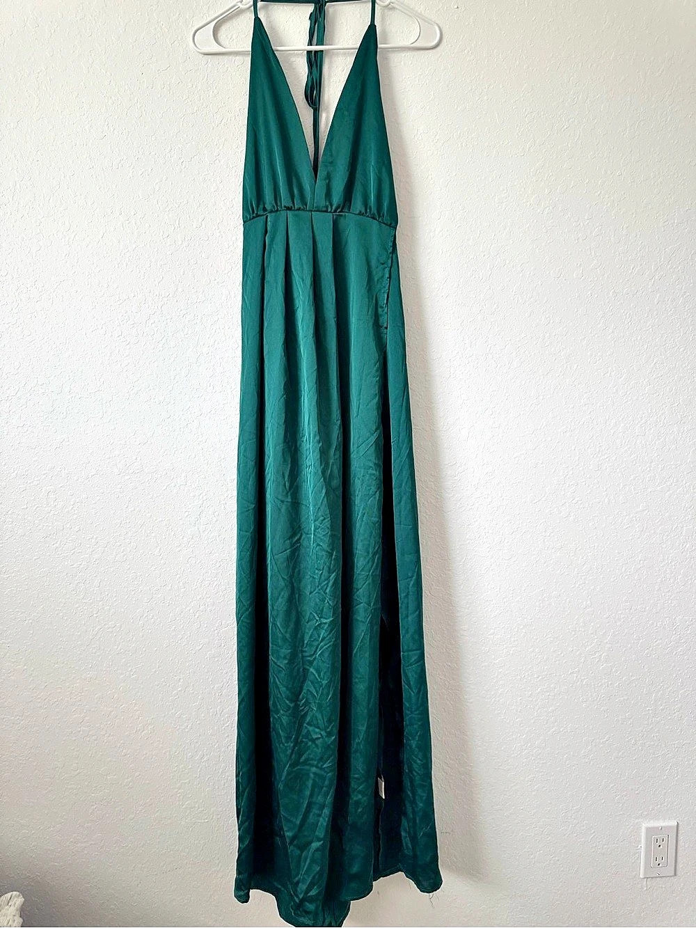 SHEIN Green Maxi Slip Dress Size Large